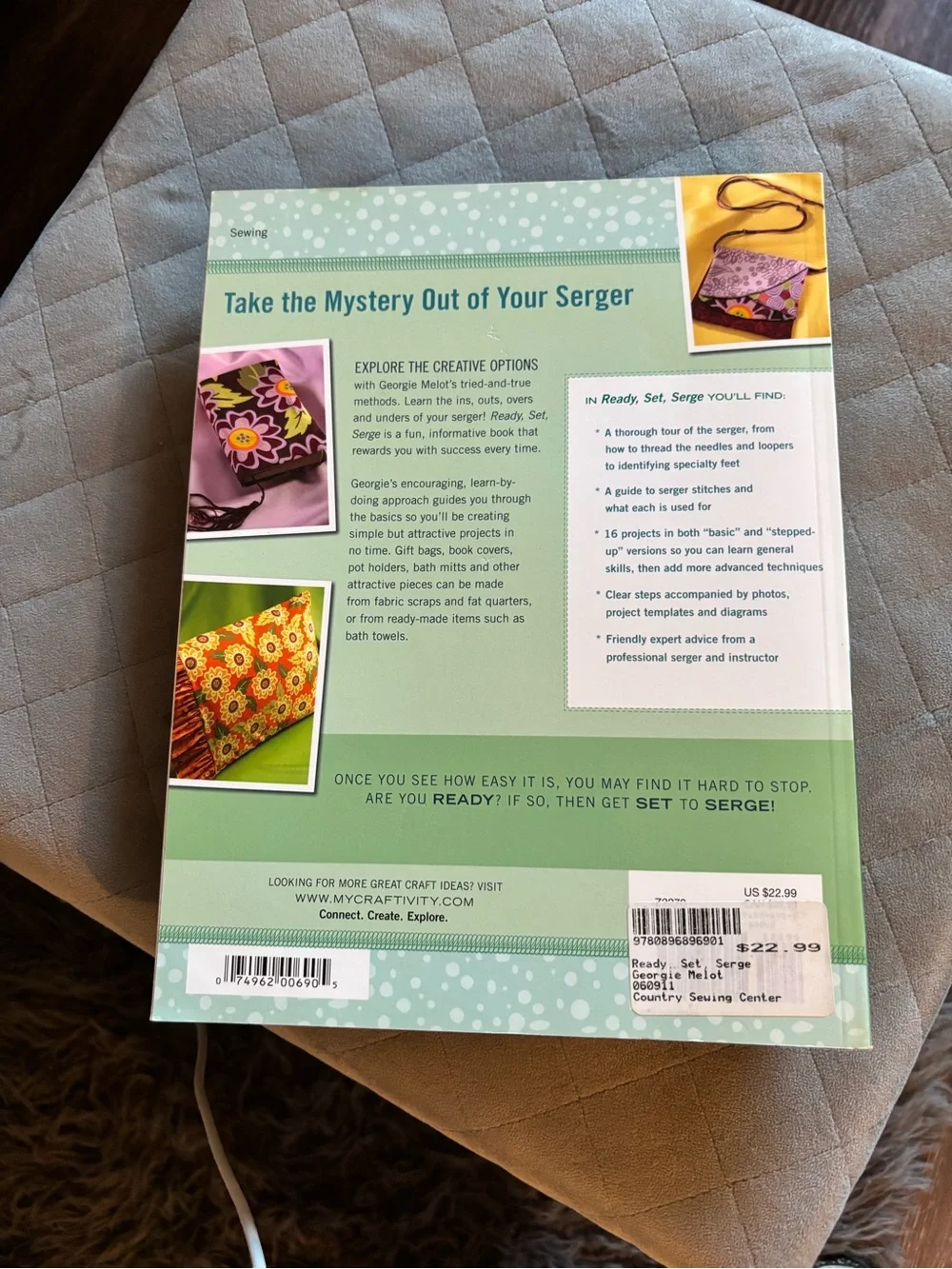 Ready Set Serge Sewing Guide - Teal and Aqua